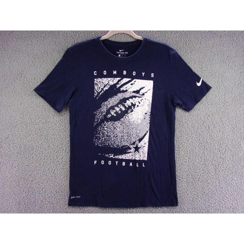 Dallas Cowboys Nike Shirt Mens Medium Dri-Fit Blue Nike Mezzo Icon Athletic